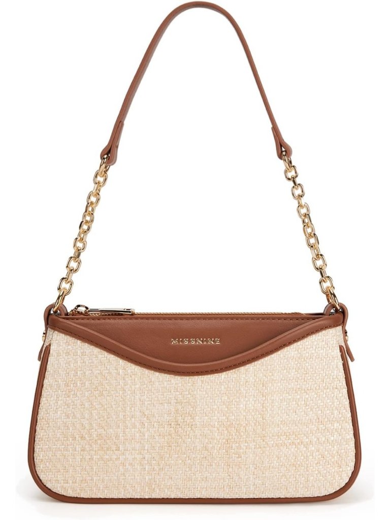 Trendy Vegan Leather Shoulder Bag For Women - Small Hobo Handbag & Cute Clutch